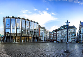 Image showing Skyline of Bremen main market square, Germany