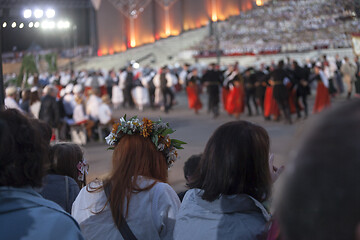 Image showing The Latvian National Song and Dance Festival Grand Finale concer