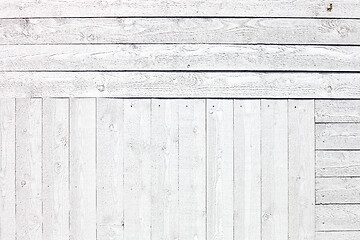 Image showing White rustic wooden planks background