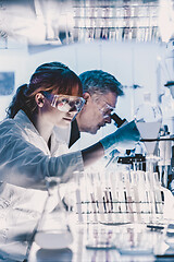 Image showing Health care researchers working in scientific laboratory.