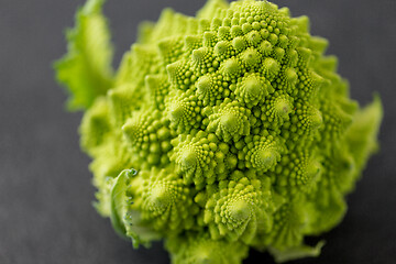 Image showing close up of romanesco broccoli on table