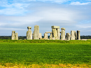 Image showing HDR Stonehenge monument in Amesbury