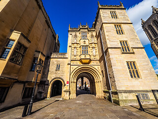 Image showing HDR Great Gatehouse (Abbey Gatehouse) in Bristol