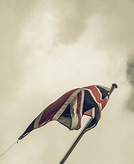 Image showing Vintage looking UK Flag