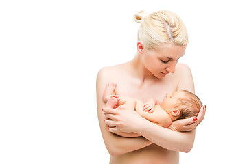 Image showing mother with newborn child