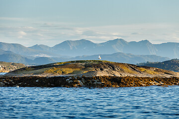 Image showing Beautiful view on norwegian fjords