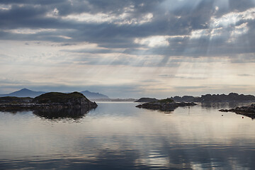 Image showing Beautiful view on norwegian fjords