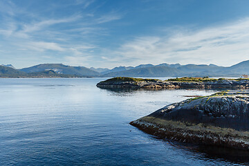 Image showing Beautiful view on norwegian fjords