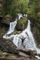 Image showing Waterfall in Altai Mountains