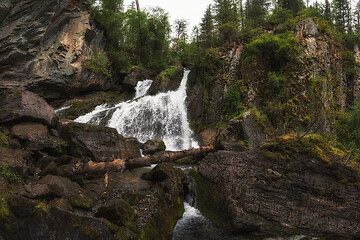 Image showing Waterfall in Altai Mountains
