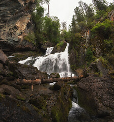 Image showing Waterfall in Altai Mountains