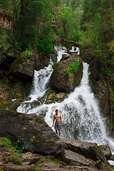 Image showing Waterfall in Altai Mountains