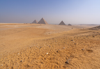 Image showing Pyramids of Giza near Cairo Egypt