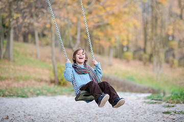 Image showing kids swing in the park