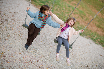 Image showing kids swing in the park