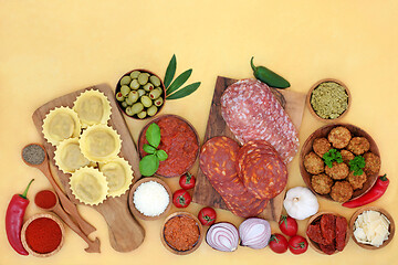 Image showing Clean Eating Italian Health Food 