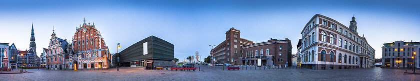 Image showing City Hall Square Riga old Town, Latvia