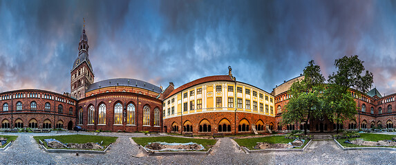 Image showing Riga Dome cathedral inner courtyard