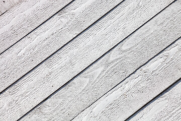 Image showing White rustic wooden planks background