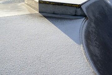 Image showing skate ground covered with first snow 