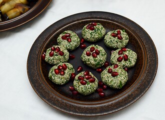 Image showing pkhali is a traditional Georgian dish of chopped and minced vege