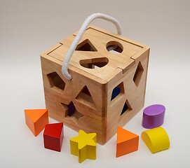 Image showing eco friendly wooden toys