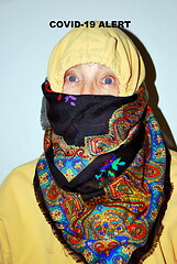 Image showing Covid-19 face scarf.