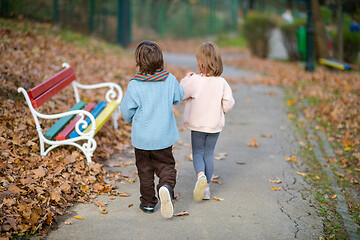 Image showing realationship break concept with couple of kids