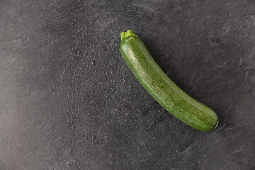 Image showing zucchini on slate stone background