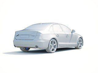 Image showing 3d Car White Blank Template