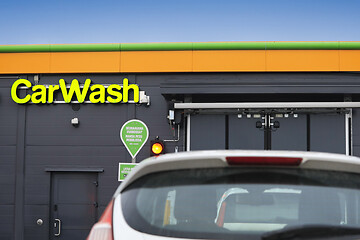 Image showing Waiting Outside Automatic Car Wash