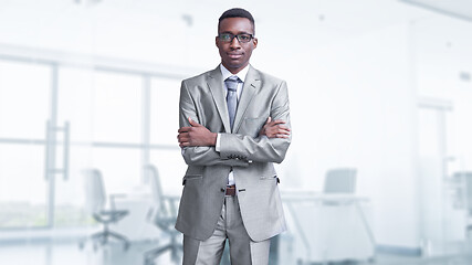 Image showing Portrait of young businessman