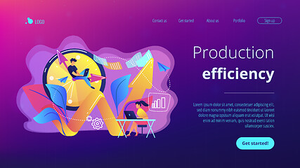 Image showing Productivity concept landing page.