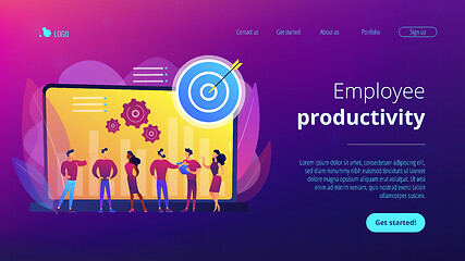 Image showing Performance management concept landing page.