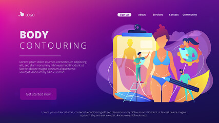 Image showing Body contouring concept landing page.