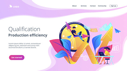 Image showing Productivity concept landing page.