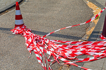Image showing Cone Safety Tape