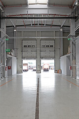 Image showing Long Corridor Warehouse