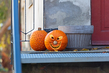 Image showing Carved Pumpkins