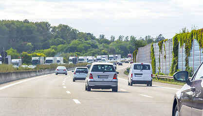 Image showing highway scenery in Southern Germany