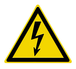 Image showing High Voltage Sign