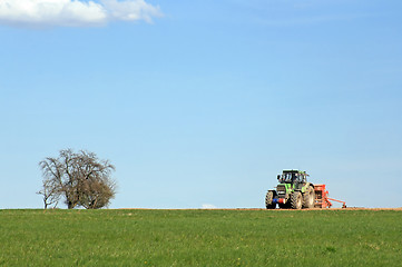 Image showing Tractor in Work