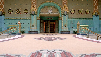 Image showing Traditional bath with swimming pool