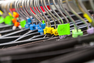 Image showing Hangers in a Clothes Shop