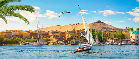 Image showing Panorama of Aswan