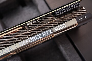 Image showing EVGA Geforce RTX 3090 Nvidia GPU display