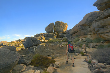 Image showing Hiker takes on The wolfberg Arch March