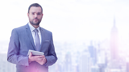 Image showing Portrait of young businessman