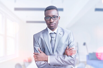 Image showing Portrait of young businessman