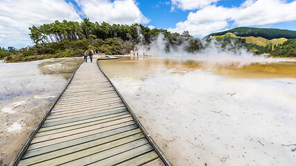 Image showing geothermal activity at Rotorua in New Zealand